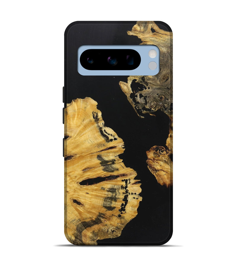 Pixel 8 Pro Wood+Resin Live Edge Phone Case - Colt (Pure Black, 722782)