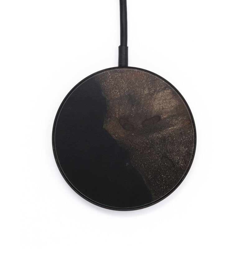 Circle Wood+Resin Wireless Charger - Margot (Pure Black, 722973)