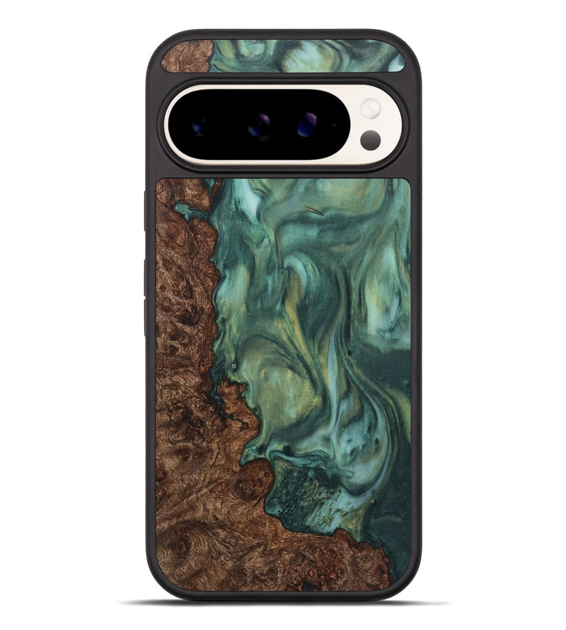 Pixel 9 Pro XL Wood+Resin Phone Case - Claude (Green, 723127)