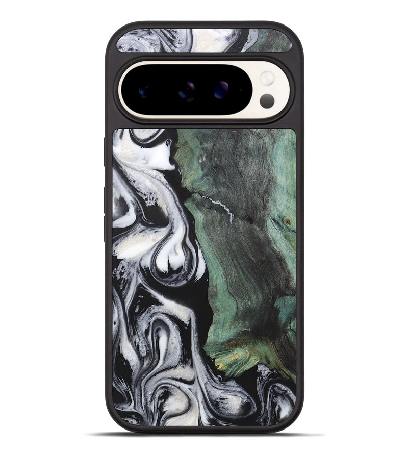 Pixel 9 Pro XL Wood+Resin Phone Case - Fernando (Black & White, 723239)