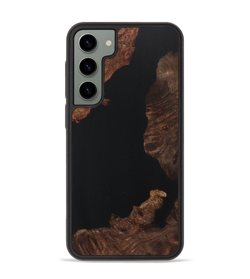 Galaxy S23 Plus Wood Phone Case - Daisy (Pure Black, 723360)