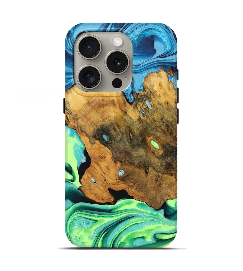 iPhone 16 Pro Wood Live Edge Phone Case - Willa (Ombre, 723606)
