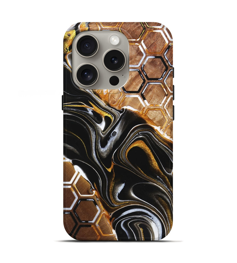 iPhone 16 Pro Wood Live Edge Phone Case - Nataly (Pattern, 723645)