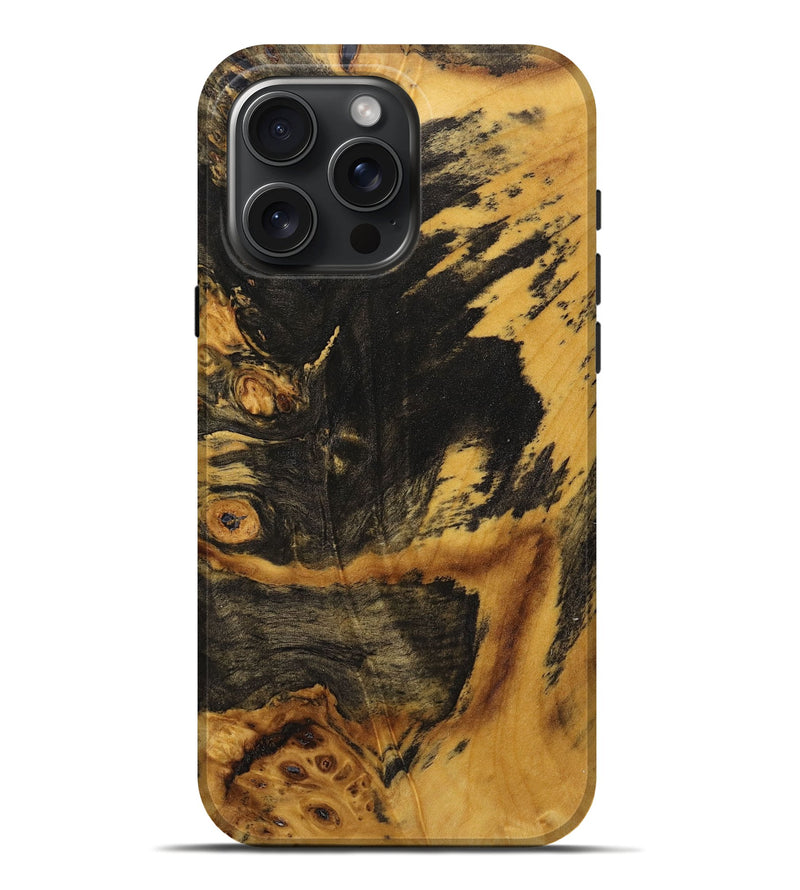 iPhone 16 Pro Max Wood Live Edge Phone Case - Micheal (Wood Burl, 723669)