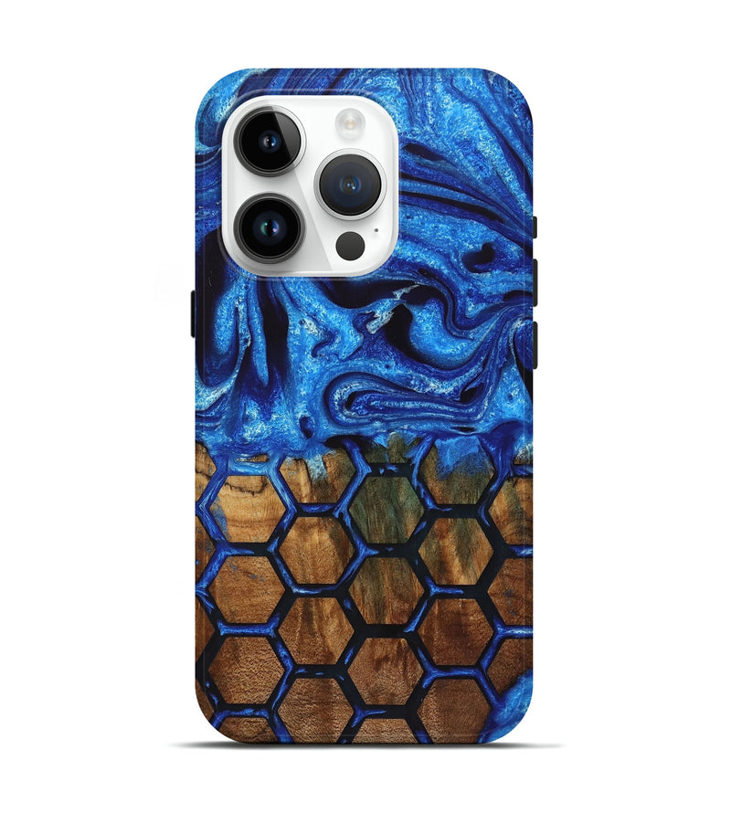iPhone 15 Pro Wood Live Edge Phone Case - Roger (Pattern, 723684)