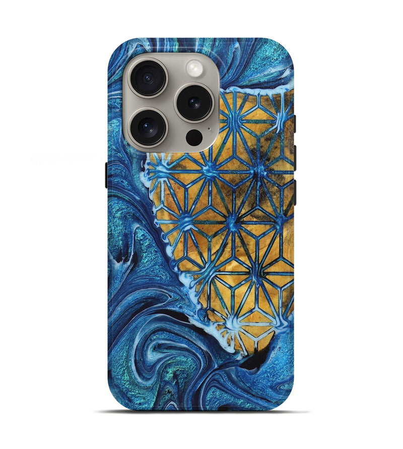 iPhone 16 Pro Wood Live Edge Phone Case - Tina (Pattern, 723690)