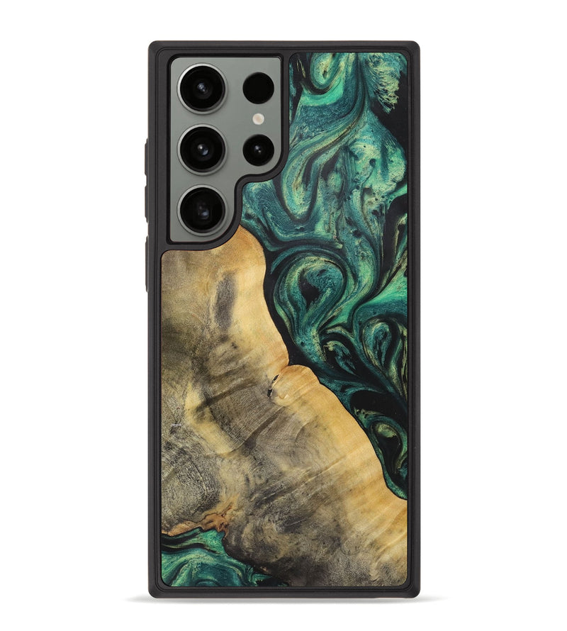 Galaxy S23 Ultra Wood Phone Case - Shaun (Green, 723773)