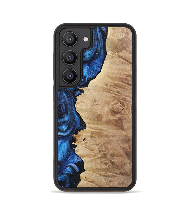 Galaxy S23 Wood Phone Case - Shari (Blue, 723871)