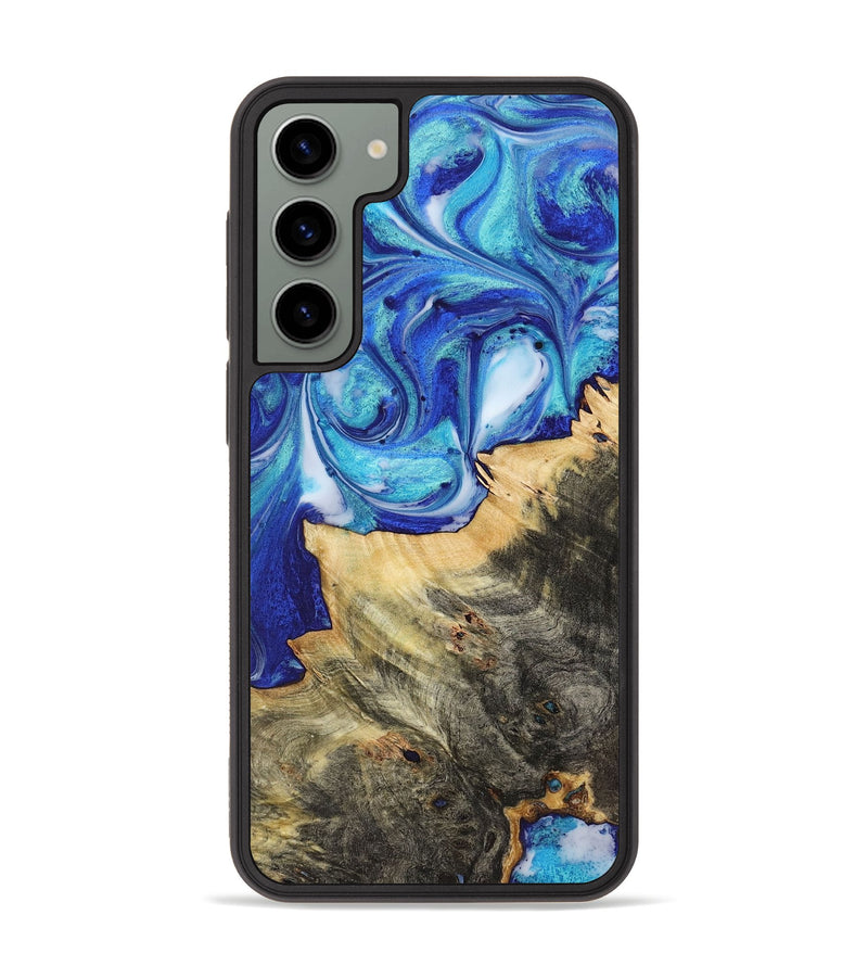 Galaxy S23 Plus Wood Phone Case - Shelia (Blue, 723875)