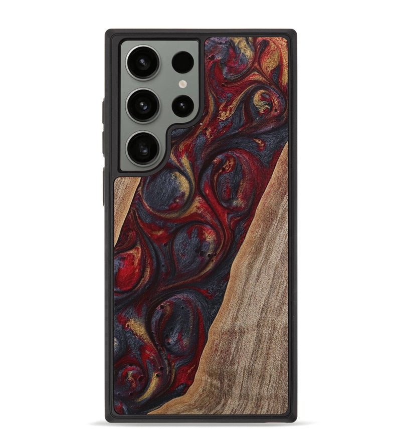 Galaxy S23 Ultra Wood Phone Case - Caitlin (Red, 723905)