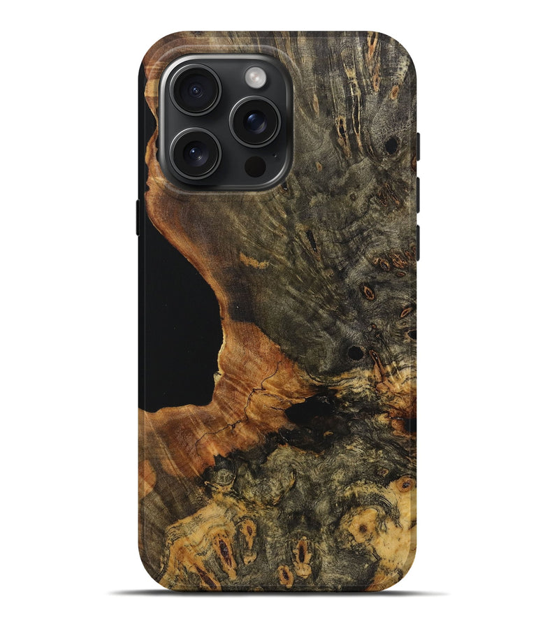 iPhone 16 Pro Max Wood Live Edge Phone Case - Trisha (Wood Burl, 723938)