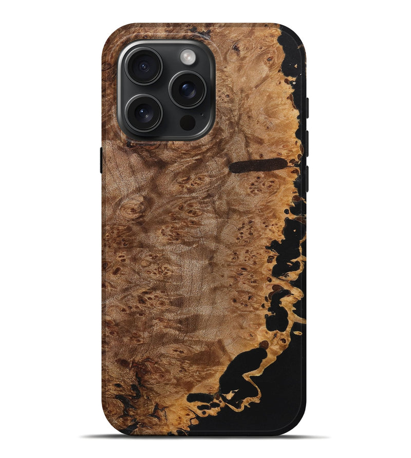 iPhone 16 Pro Max Wood Live Edge Phone Case - Jim (Wood Burl, 724073)