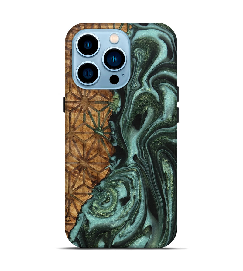 iPhone 14 Pro Wood Live Edge Phone Case - Brianna (Pattern, 724120)