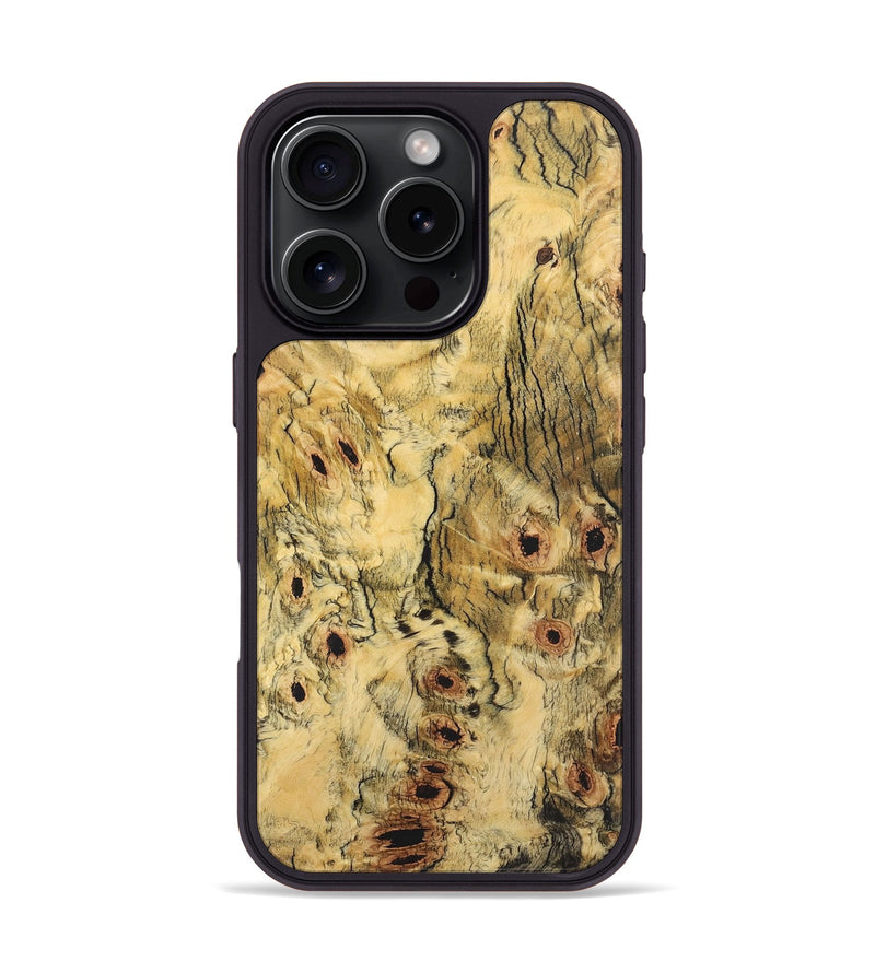 iPhone 16 Pro Wood Phone Case - Francisco (Wood Burl, 724137)