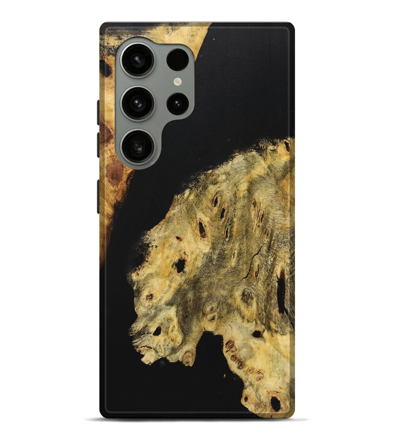 Galaxy S24 Ultra Wood Live Edge Phone Case - Melanie (Pure Black, 724253)