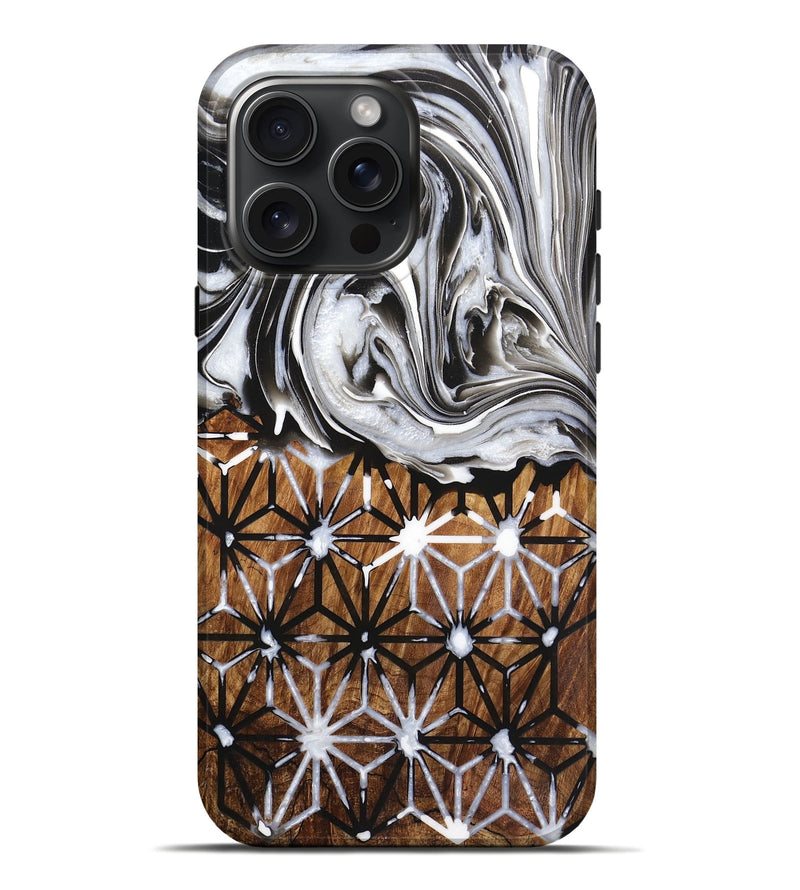 iPhone 16 Pro Max Wood Live Edge Phone Case - Amiyah (Pattern, 724280)