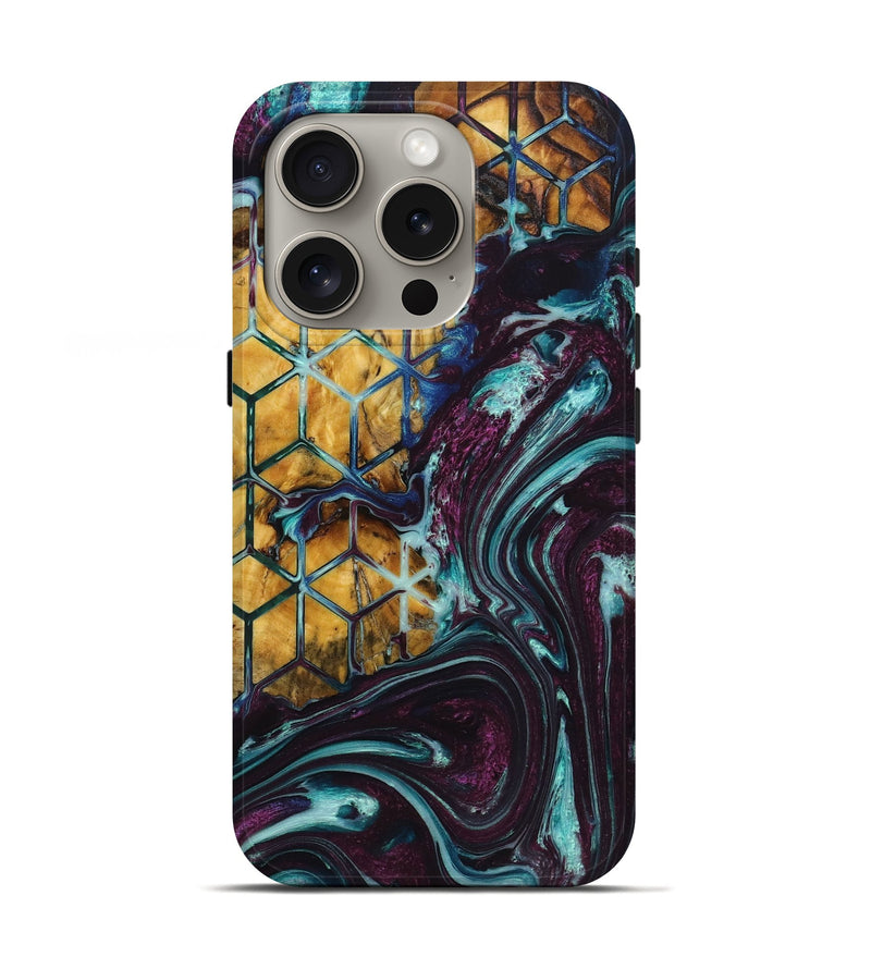 iPhone 16 Pro Wood Live Edge Phone Case - Junior (Pattern, 724281)