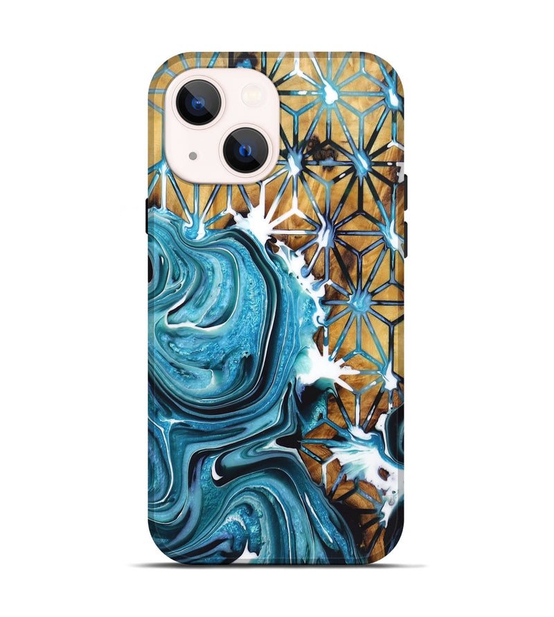 iPhone 14 Wood Live Edge Phone Case - Erik (Pattern, 724285)