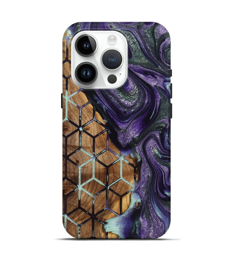 iPhone 15 Pro Wood Live Edge Phone Case - Lucille (Pattern, 724287)