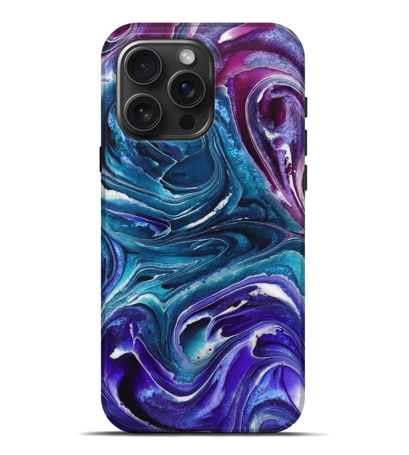 iPhone 16 Pro Max ResinArt Live Edge Phone Case - Norman (Purple, 724294)