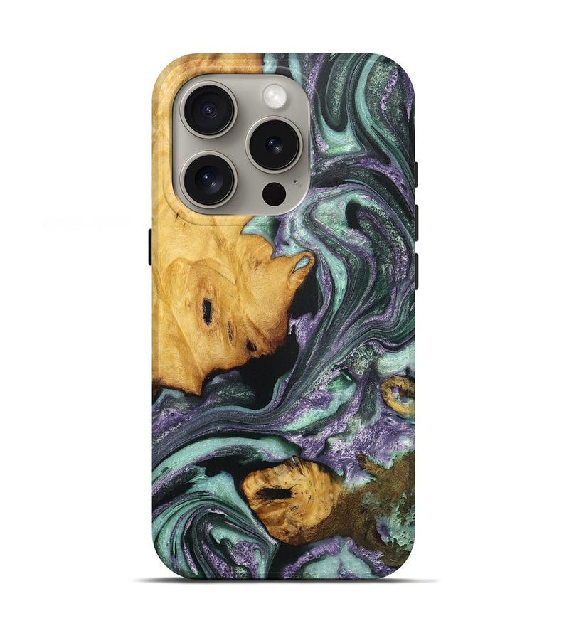 iPhone 16 Pro ResinArt Live Edge Phone Case - Londyn (Purple, 724299)