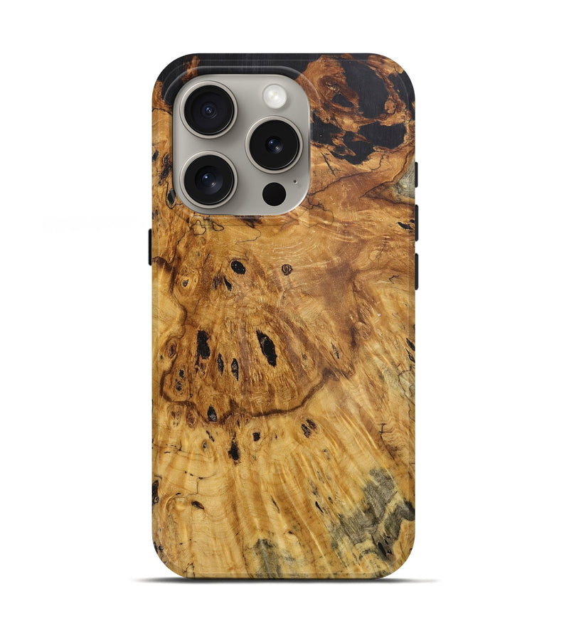 iPhone 16 Pro ResinArt Live Edge Phone Case - Mandy (Pure Black, 724301)