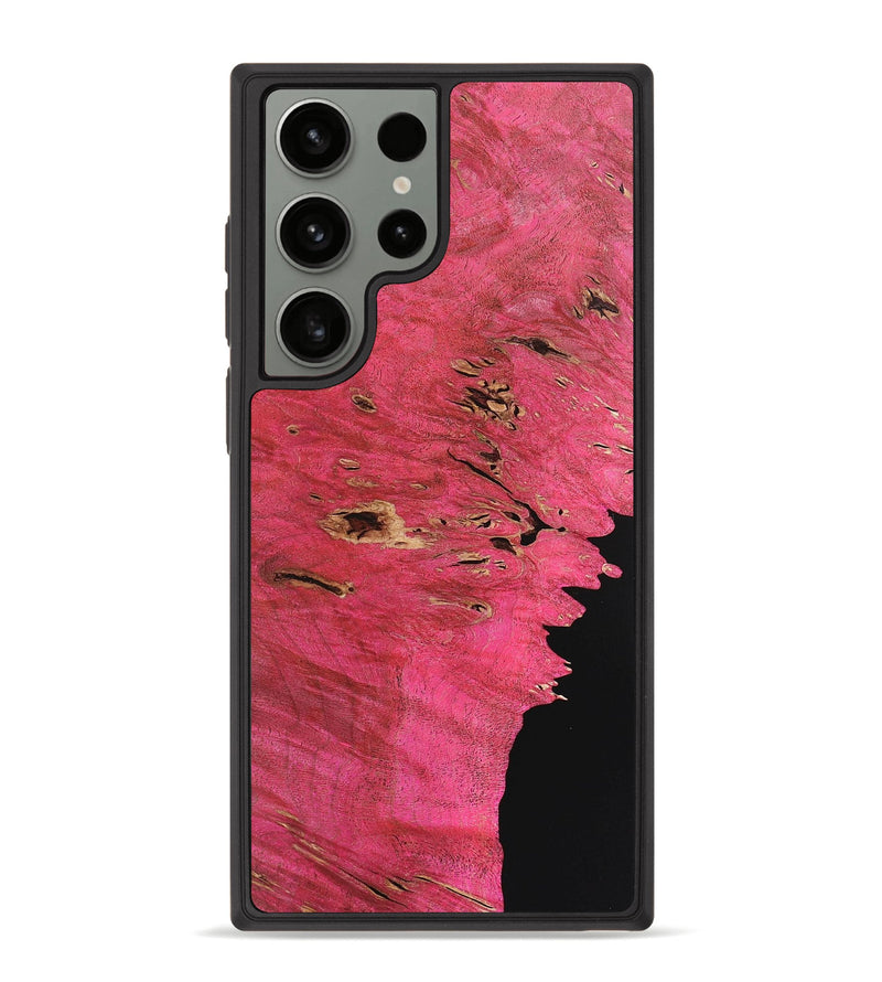 Galaxy S23 Ultra Wood Phone Case - Bertha (Pure Black, 724380)