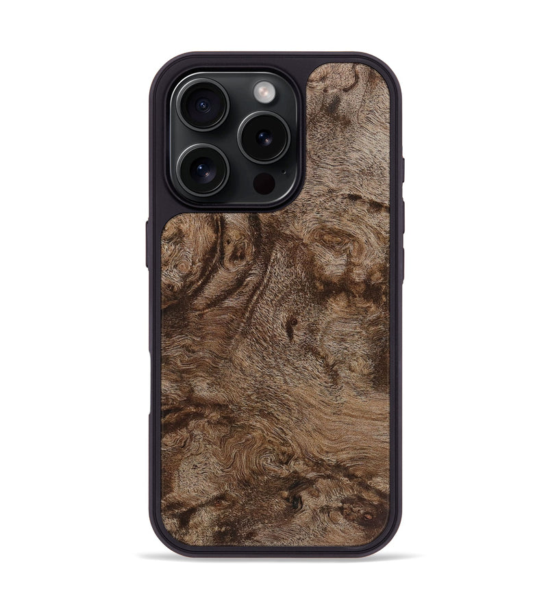 iPhone 16 Pro Wood Phone Case - Edith (Wood Burl, 724391)