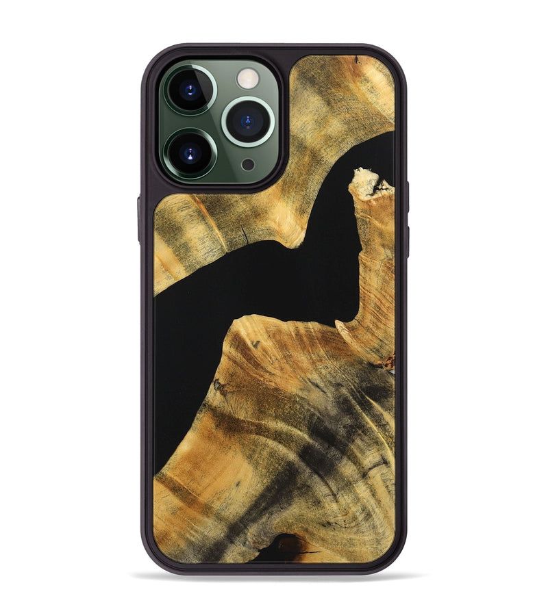 iPhone 13 Pro Max Wood Phone Case - Neil (Pure Black, 724402)