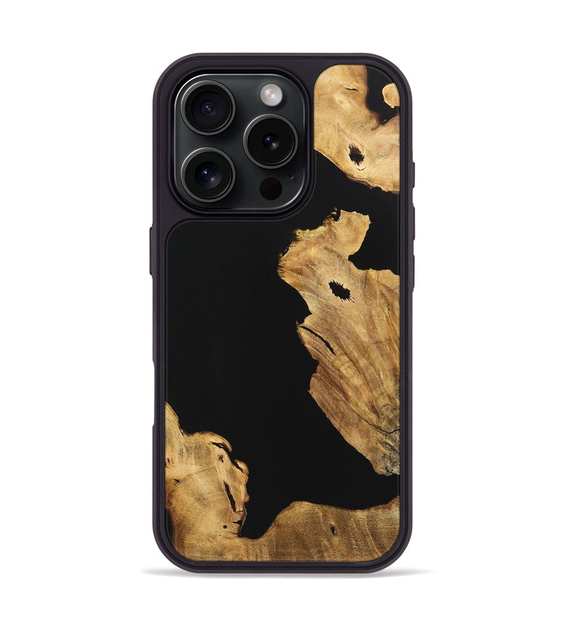 iPhone 16 Pro Wood Phone Case - Jorge (Pure Black, 724405)