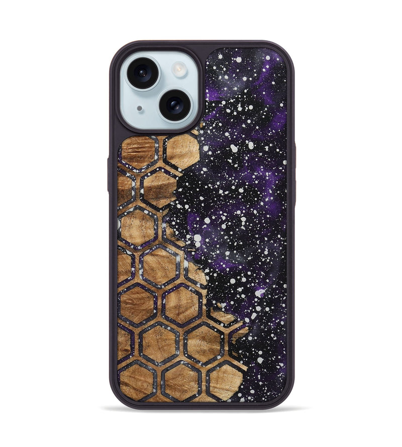 iPhone 15 Wood Phone Case - Brooke (Cosmos, 724477)
