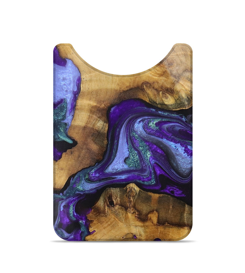 Live Edge Wood Wallet - Amiyah (Purple, 724649)