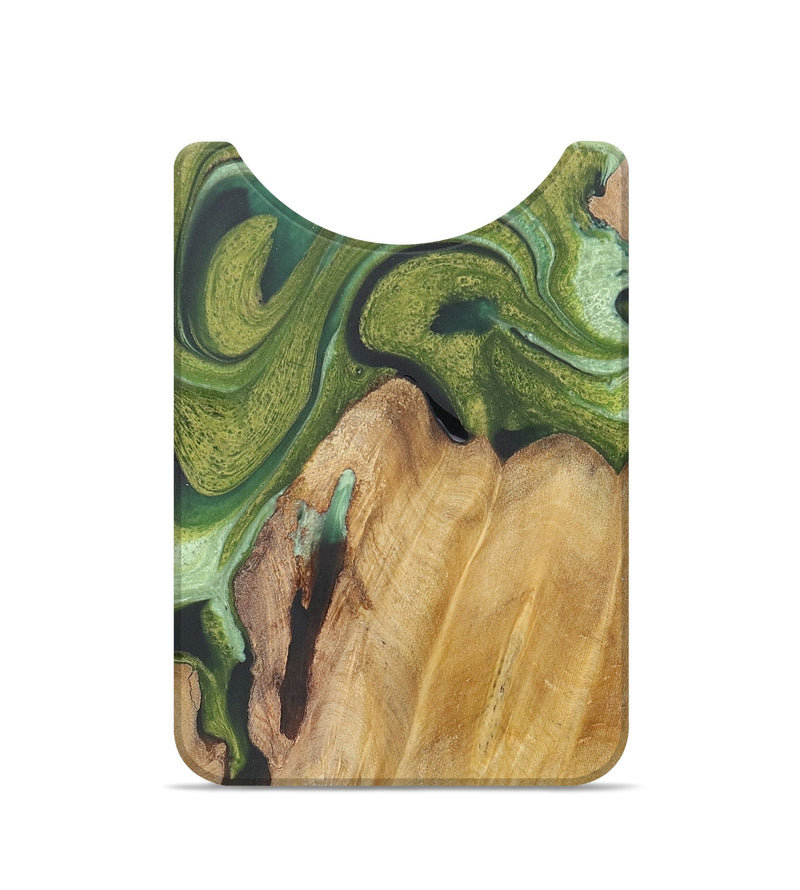 Live Edge Wood Wallet - Barrett (Green, 724652)