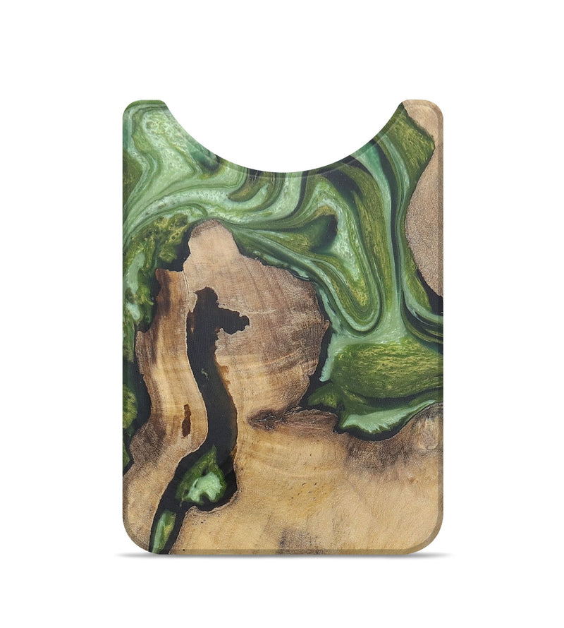 Live Edge Wood Wallet - Willard (Green, 724653)