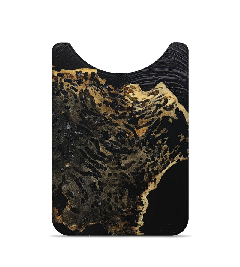 Live Edge Wood Wallet - Della (Pure Black, 724655)
