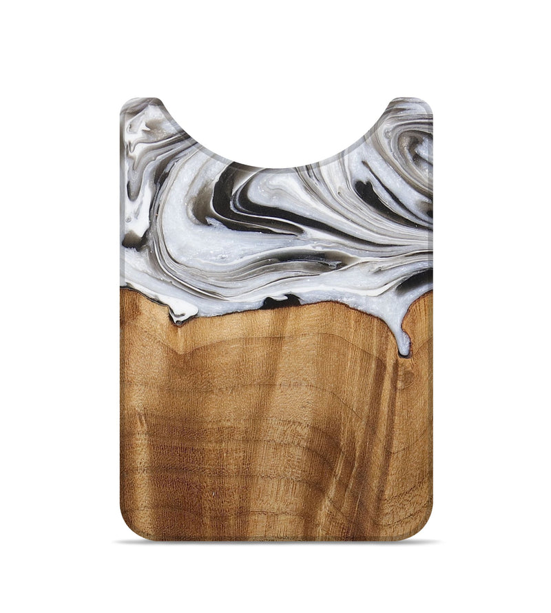 Live Edge Wood Wallet - Jaqueline (Black & White, 724661)