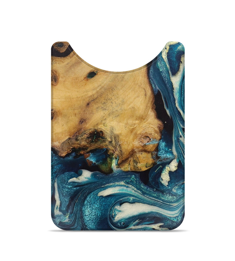 Live Edge Wood Wallet - Kristopher (Blue, 724663)