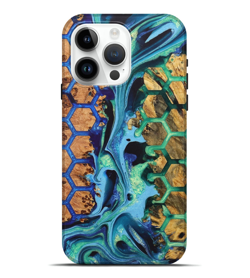iPhone 15 Pro Max Wood Live Edge Phone Case - Kendall (Pattern, 724684)