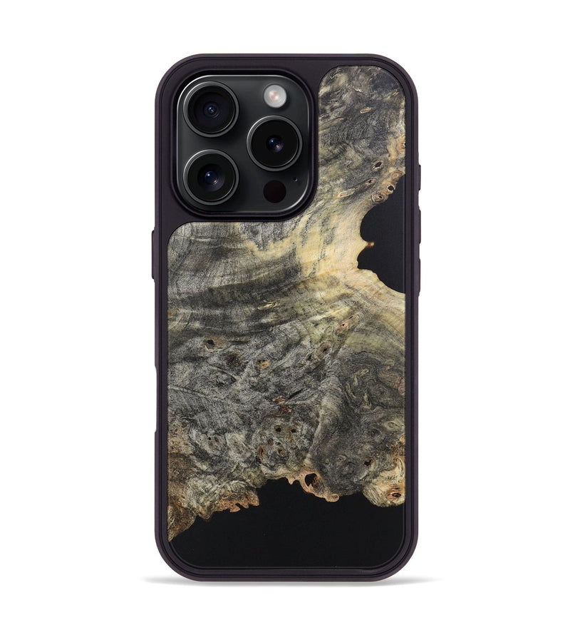 iPhone 16 Pro Wood Phone Case - Miracle (Wood Burl, 724774)