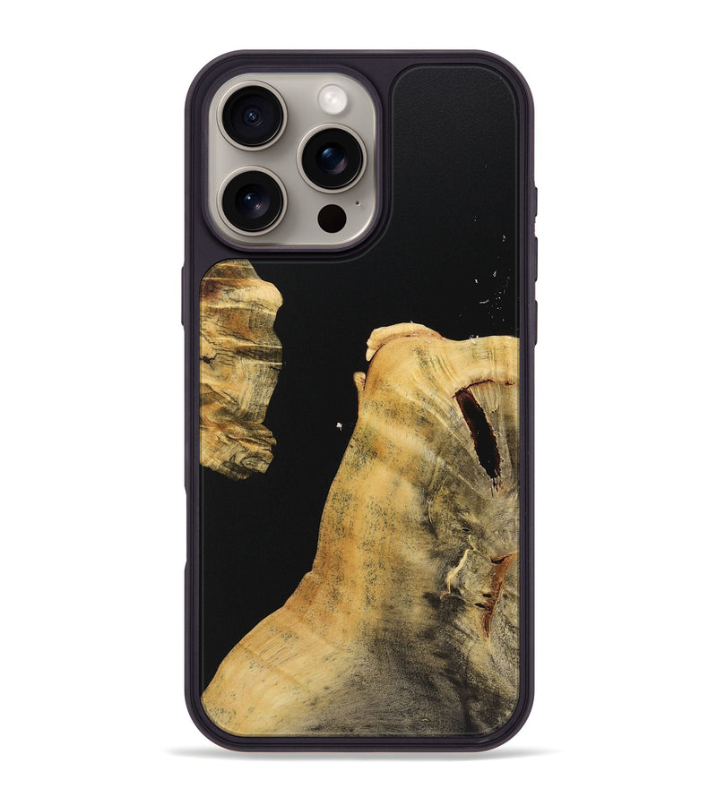 iPhone 16 Pro Max Wood Phone Case - Dale (Pure Black, 725002)