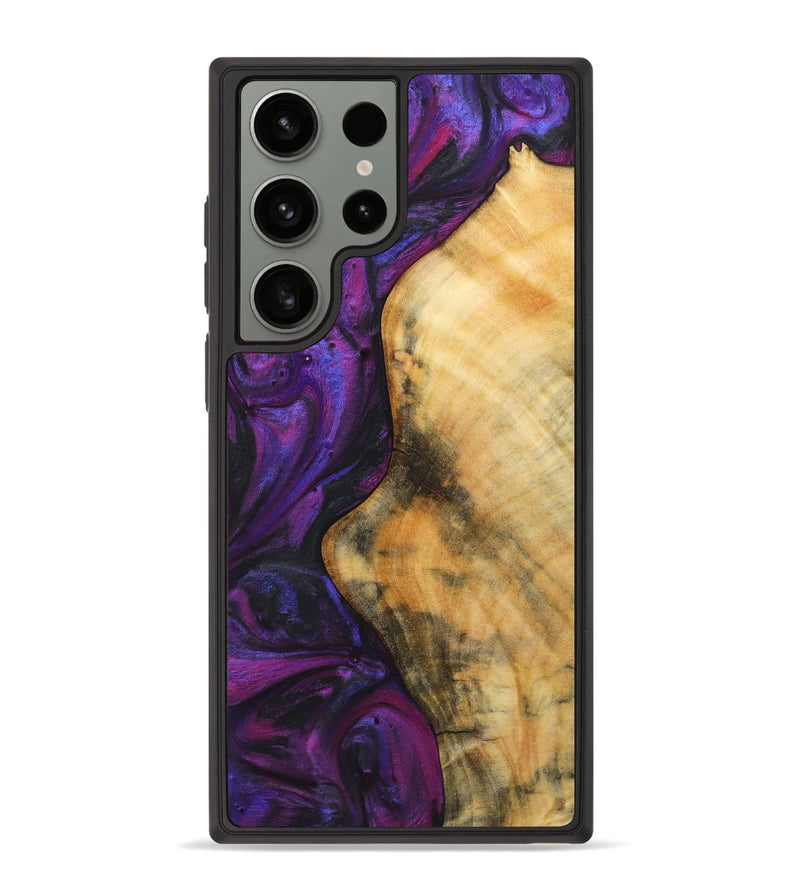Galaxy S23 Ultra Wood Phone Case - Devin (Purple, 725058)