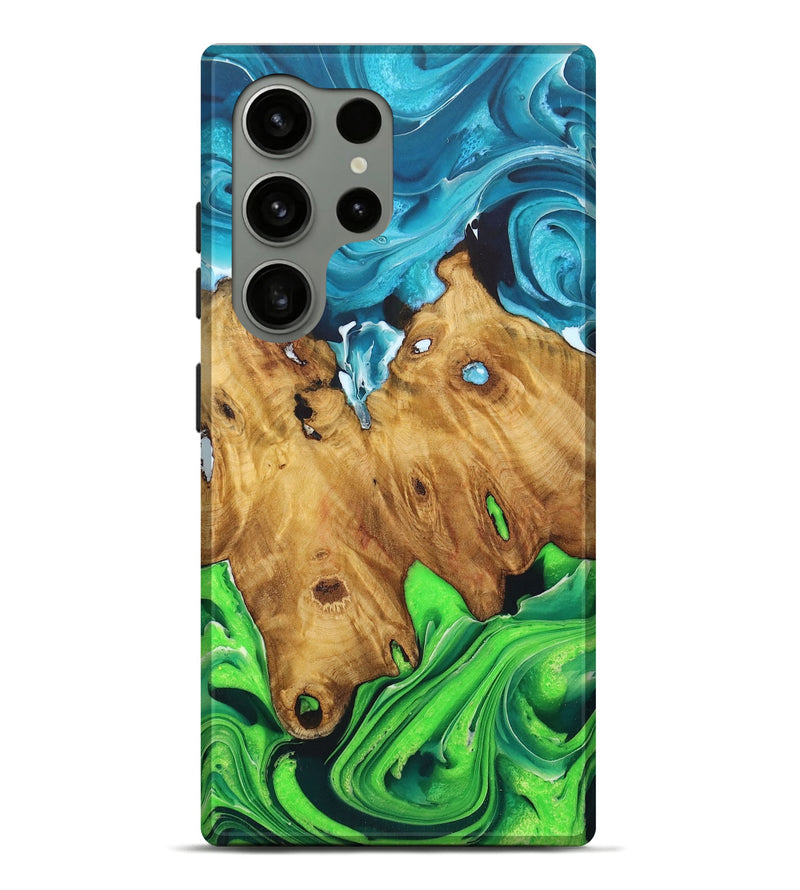 Galaxy S24 Ultra Wood Live Edge Phone Case - Brittney (Ombre, 725070)