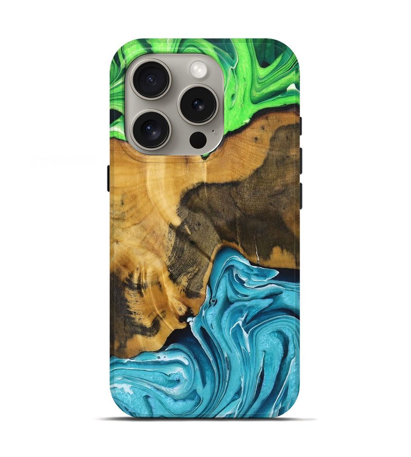 iPhone 16 Pro Wood Live Edge Phone Case - Taylor (Ombre, 725075)