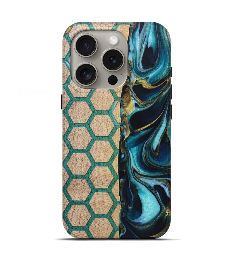 iPhone 16 Pro Wood Live Edge Phone Case - Abby (Pattern, 725088)