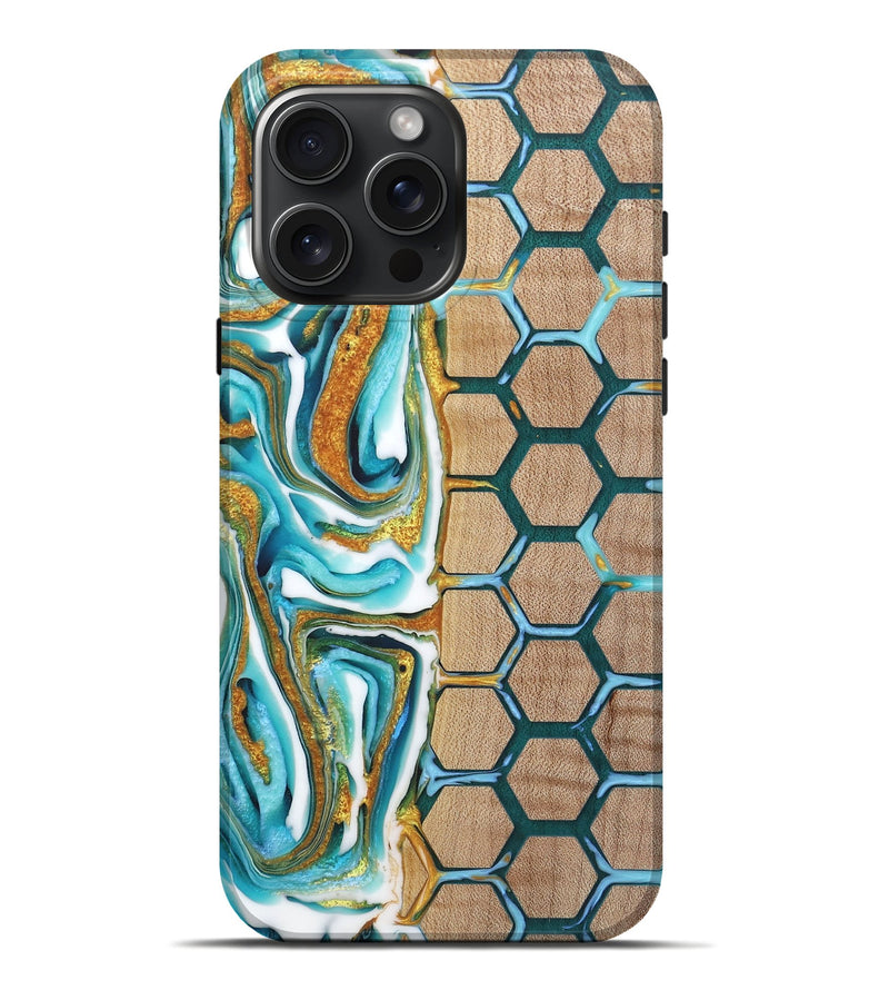 iPhone 16 Pro Max Wood Live Edge Phone Case - Gordon (Pattern, 725089)