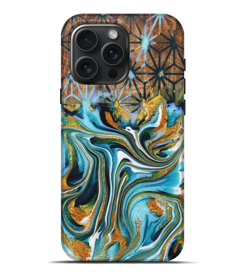 iPhone 16 Pro Max Wood Live Edge Phone Case - Alta (Pattern, 725090)