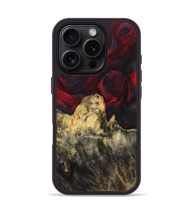 iPhone 16 Pro Wood Phone Case - Nellie (Red, 725152)