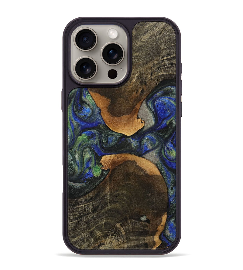 iPhone 16 Pro Max Wood Phone Case - Breanna (Green, 725339)