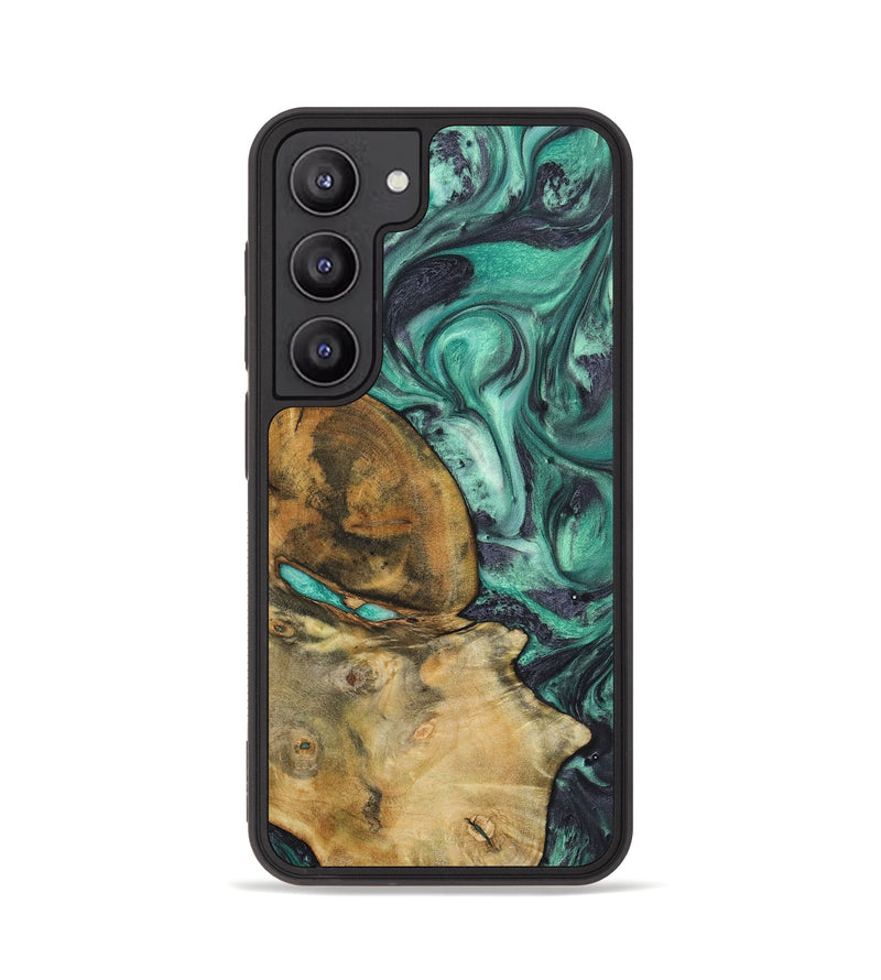 Galaxy S23 Wood Phone Case - Minnie (Green, 725402)