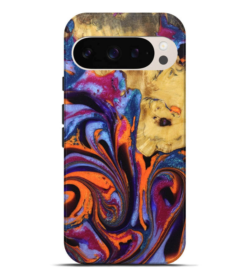 Pixel 9 Pro XL Wood Live Edge Phone Case - Beau (Purple, 725559)